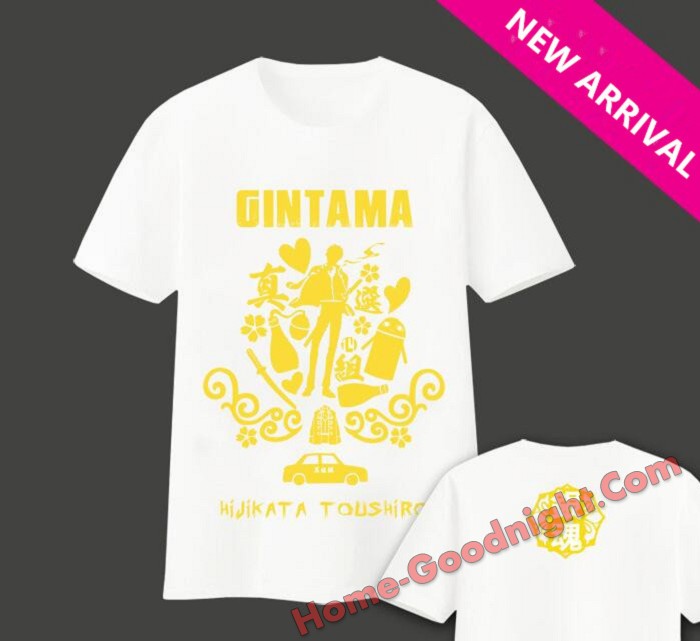 New Hijikata Toushirou-Gintama Mens Anime Fashion T-shirts